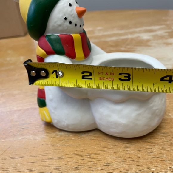 Snowman votive holder - Picture 3 of 5